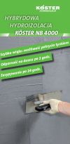 Hybrydowa hydroizolacja KÖSTER NB 4000